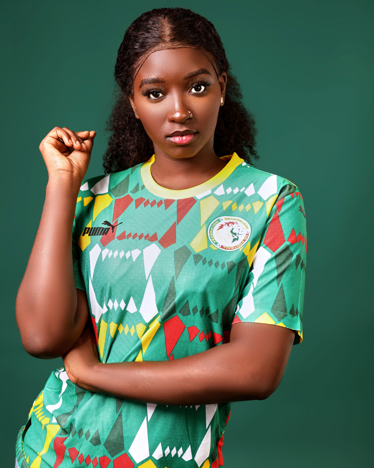 Maillot Sénégal King Sports Domicile 2022 Coupe Du Monde – Blanc, Taille L